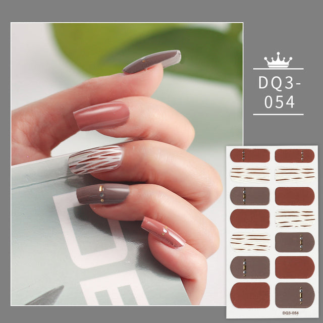 Solid Colors Nail Wraps,Nail Art,Nail Stickers,DIY Manicure and DIY Nails DQ3 series
